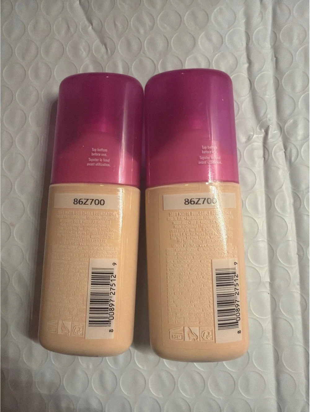 (2-pack) NYX PROFESSIONAL Makeup make em wonder” FOUNDATION 30ml each $30 value